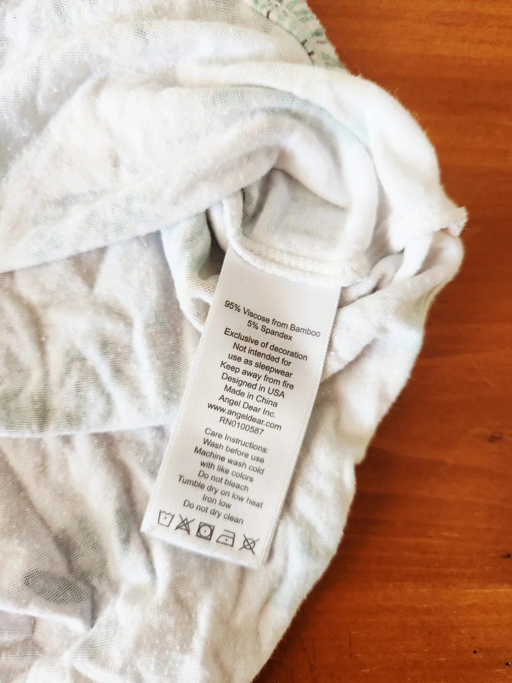 Angel Dear white cotton